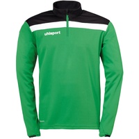 Uhlsport Offense 23 1/4 Zip TOP Sweatshirt, Grün/Schwarz/Weiß, 152
