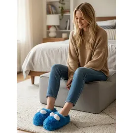 UNITED LABELS Krümelmonster 3D Pantoffeln Blau 35