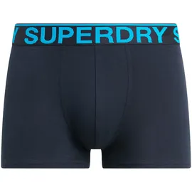 Superdry Trunk Boxershorts Eclipse Navy / Neon M 3er Pack