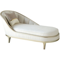 JVmoebel Chaiselongue Luxus Moderner Chaiselounge Liege Chaise Wohnzimmer Couch, Made in Europe weiß
