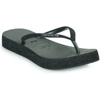 Havaianas Slim Flatform Sparkle Zehensandalen Damen Schwarz - 37/38 - Zehensandalen Shoes - 37/38 EU