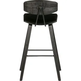 Woood "SENNS", schwarz (schwarz, schwarz, schwarz), B:41cm H:94cm T:50cm, Stoff, Stühle, Esszimmerstuhl, 2Stk