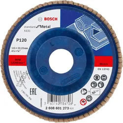 Bosch Fächerschleifscheibe X431 Standard for Metal, gerade - 2608601273