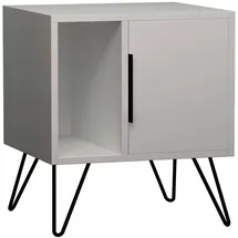 Livetastic Nachtschrank Glynn 50 x 60 x 42 cm Weiß