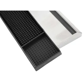 Was Barmatte mit Edelstahlrahmen, 60 x 10 cm,