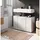 inn.furn Waschbeckenunterschrank 82 x 56 x 34 cm Weiß Hochglanz
