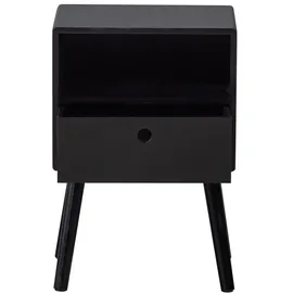 Woood Nachtschrank Ozzy 36 x 30 x 53 cm Schwarz