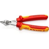 Knipex Electronic Super Knips® VDE isoliert mit Mehrkomponenten-Hüllen, VDE-geprüft 125 mm (SB-Karte/Blister) 78 06 125 SB