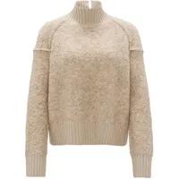 OPUS Damen Pullover | Strickpullover PUKLANA Loose mit Wolle Macadamia, 36 - 36