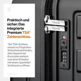 Travely 4-Rollen XL 77 cm / 100 l schwarz