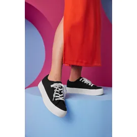 aniston shoes Plateausneaker Damen Schwarz/Weiß 37
