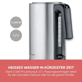 Severin 1,7 l Schwarz/Silber
