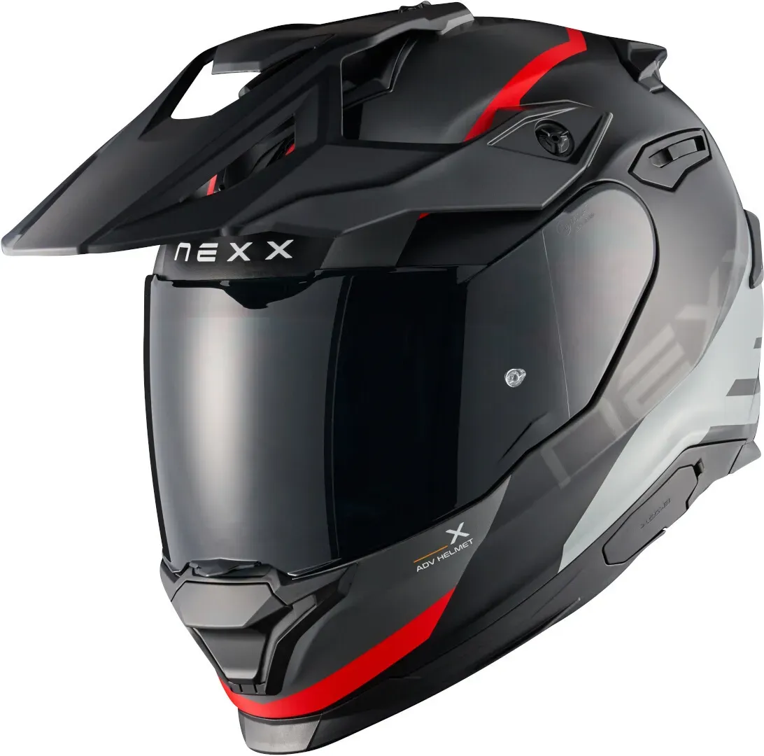 Nexx Y.TRAVL Quest Motorcross Helm, zwart-rood, S Voorman