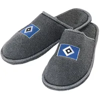 Hamburger SV Hausschuhe Pantoffeln Raute - grau - Grau