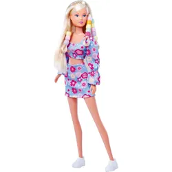 Simba 105733652 Steffi Love Puppe: Hair Beads Set (29 cm) mit Perlen, Bürste und Outfit