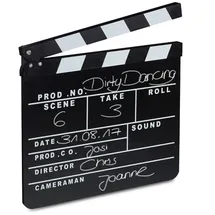 Relaxdays Filmklappe »schwarz« schwarz