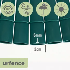 urfence Sichtschutzmatte 100 x 600 cm grün PVC