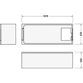 Duravit No.1 Rechteckbadewanne 70 x 170 cm (700489000000000)
