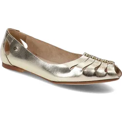 Goldene Halbschuhe Armodo Flache Schuhe, 37