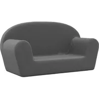 vidaXL Kindersofa 2-Sitzer 152 x 80 x 70 cm Polyester anthrazit