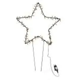 Lex LED Stern Leuchtstern Gartenstecker Lichterkette Erdspieß XL 3 m warmweiß