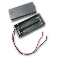 goobay Batteriehalter für 2 x Mignon Schwarz