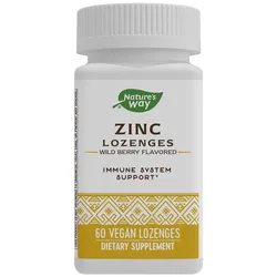 Nature's Way Zinc Lozenges (60Lutschtabletten, Wilde Beere)