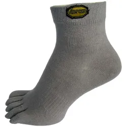 Vibram Unisex Mid Zehensocken grau