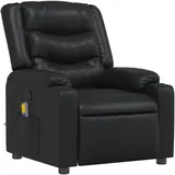 vidaXL Massagesessel Kunstleder 149,5 x 79 x 100 cm Schwarz mit Fernbedienung