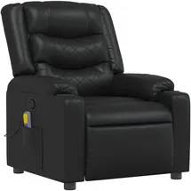 vidaXL Massagesessel Kunstleder 149,5 x 79 x 100 cm Schwarz mit Fernbedienung