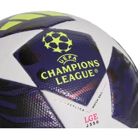 adidas UEFA Champions League Final League J350 Ball Kinder - dark Purple / White / Solar Yellow - 5