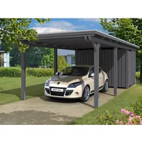 SKANHOLZ Skan Holz Carport Emsland 354 cm x 846 cm mit Abstellraum