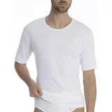 CALIDA Cotton 1:1 T-Shirt weiß Reine Baumwolle unifarben, weiß, NOS