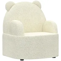 aiyaplay Kindersessel mit Weichem Teddyfleece Bärenform Beige