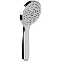 GESSI Rilievo Antikalk-Handbrause aus Kunststoff D100 mm, 1-Strahlart, 47254149, Farbe: Finox Optik