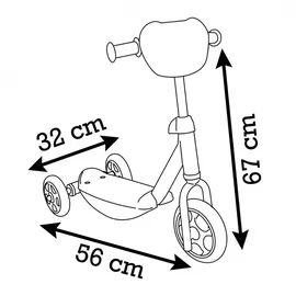 Smoby Stitch Dreirädrige Roller - Multicolor - One Size