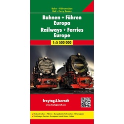 Bahnen + Fähren Europa, Eisenbahnkarte 1:5,5 Mio