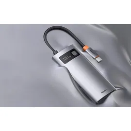 Baseus Metal Gleam 4in1 Hub, USB-C zu 3x USB 3.1 + USB-C PD + Ethernet RJ45