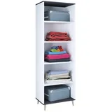 VCM Holz Kleiderschrank Schuhregal Flur Regal Landos 60 x 39 x 184 cm schwarz