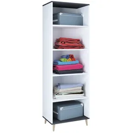 VCM Holz Kleiderschrank Schuhregal Flur Regal Landos 60 x 39 x 184 cm schwarz
