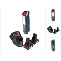 Bosch Professional GLI 12V-300 Akku Lampe + 2x GBA 12V 4,0 Ah Akku + GAL 1230 Ladegerät