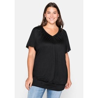 Sheego Damen Große Größen T-Shirt mit Flügelärmeln Businessmode feminin
