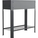 VCM Balora XL 80 x 35 x 80 cm Schwarz