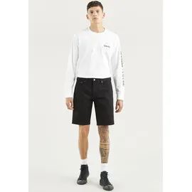 Levi's 405 Standard Kurze Jeans All Black Adv Sho 34 10