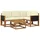 vidaXL Outdoor-Sofagarnitur 5-tlg. Natur/Creme