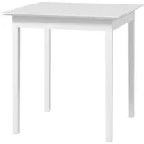 Küchentisch Esstisch Quadratischer Tisch, modernes Design, 75 cm x 75 cm x 76 cm, Weiß - Weiß