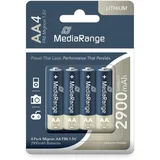 MediaRange Lithium Batterien Mignon AA|FR6|1.5V, 4er Pack