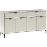 beautysofa Linna 165 x 86 x 40 cm Beige / Blau / Grün