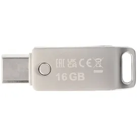 MyMedia Verbatim USB 3.2 OTG Stick 16GB Typ A-C My Dual Silber