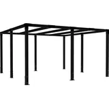 Plus Pergola Cubic 387 x 387 x 217 cm schwarz